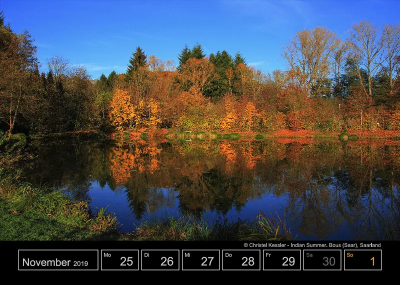 Wochenkalender auf schwarzem Hintergrund A5