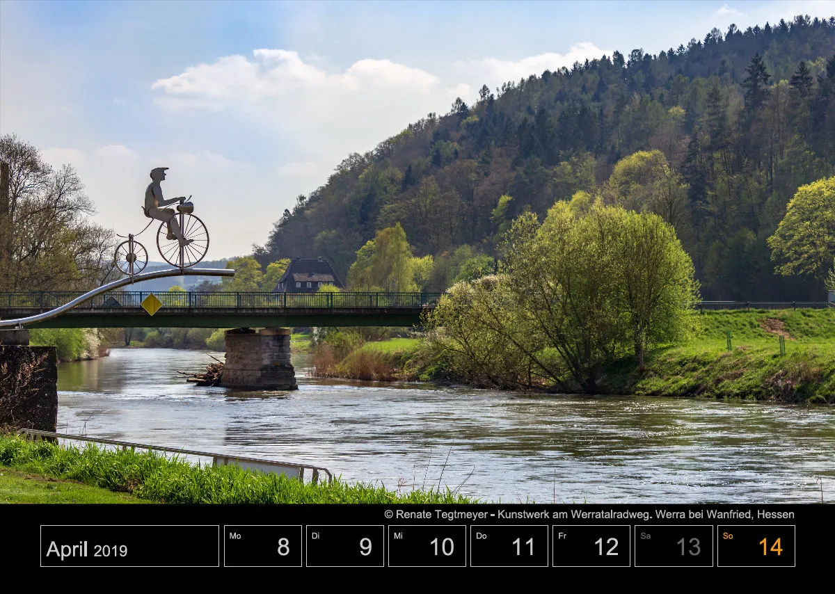 Wochenkalender auf schwarzem Hintergrund A3
