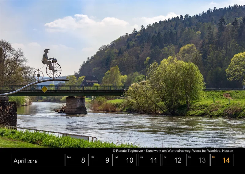 Wochenkalender auf schwarzem Hintergrund A3