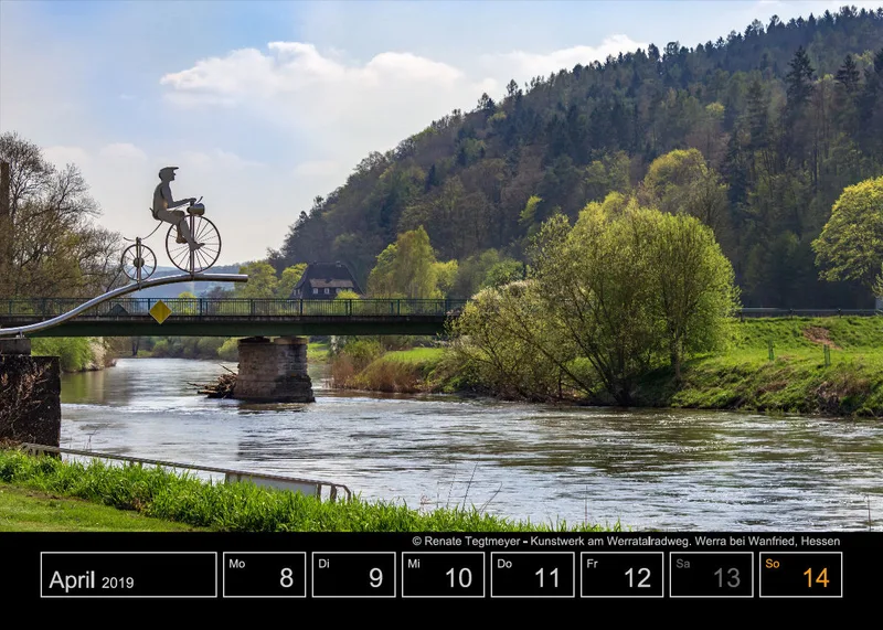 Tisch-Wochenkalender auf schwarzem Hintergrund A5
