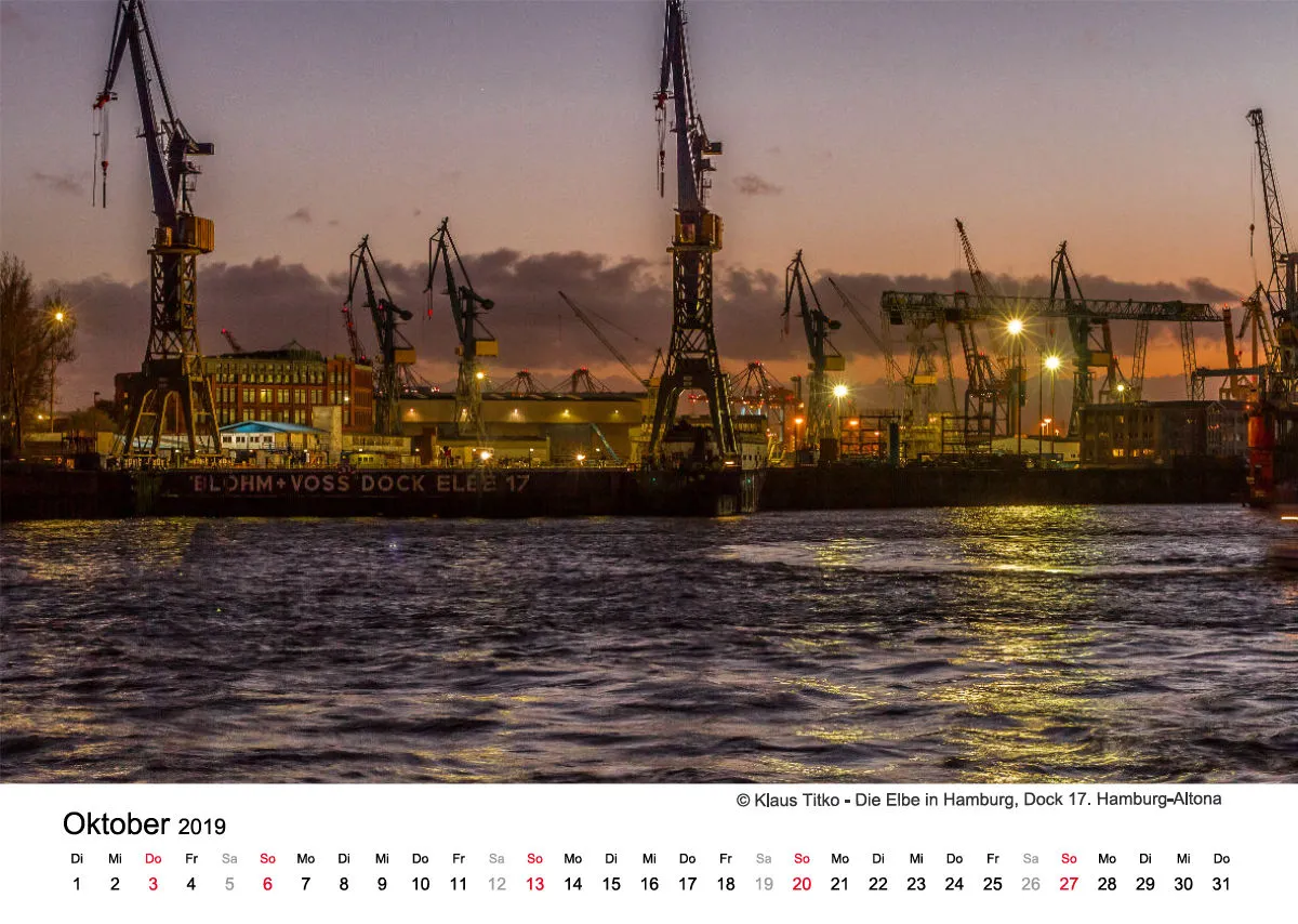 Monatskalender auf hellem Hintergrund A3