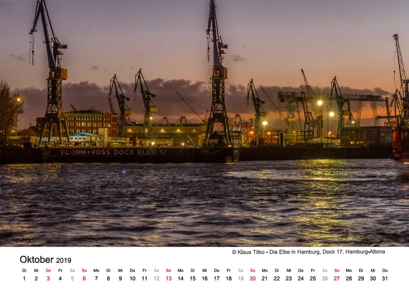 Monatskalender auf hellem Hintergrund A3