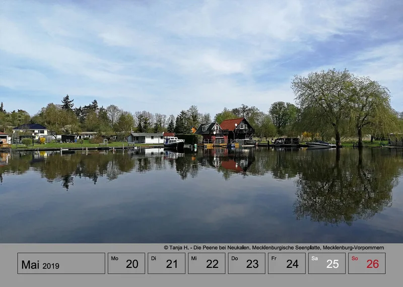 Wochenkalender auf grauem Hintergrund A4