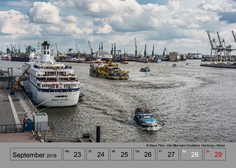 Wochenkalender auf grauem Hintergrund A4