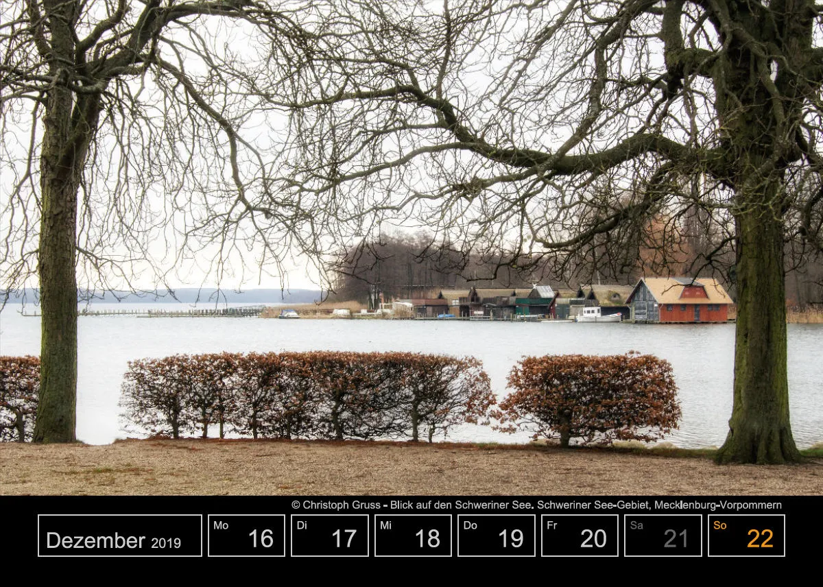 Wochenkalender auf schwarzem Hintergrund A5