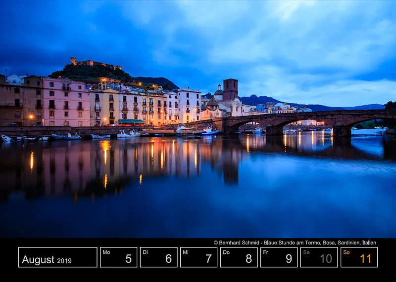 Wochenkalender auf schwarzem Hintergrund A5