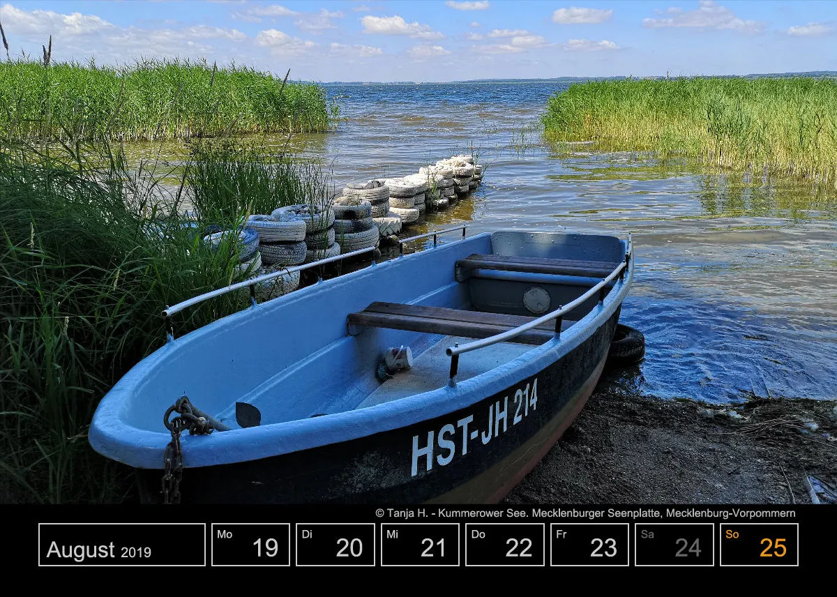 Wochenkalender auf schwarzem Hintergrund A5