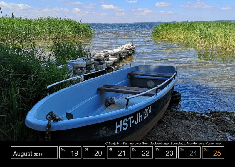 Wochenkalender auf schwarzem Hintergrund A5