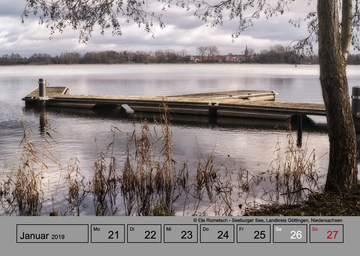 Wochenkalender auf grauem Hintergrund A5