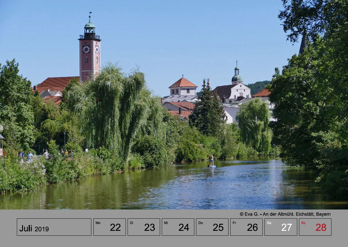 Wochenkalender auf grauem Hintergrund. A3