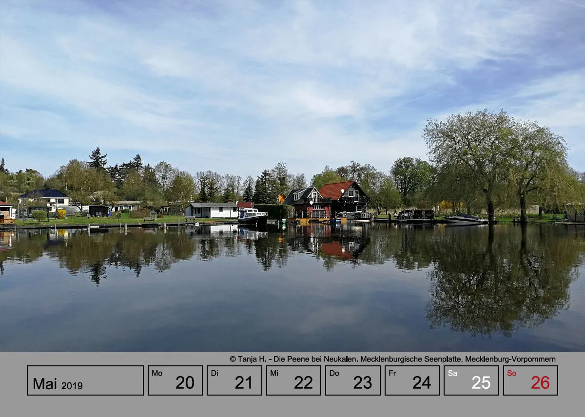 Wochenkalender auf grauem Hintergrund A5