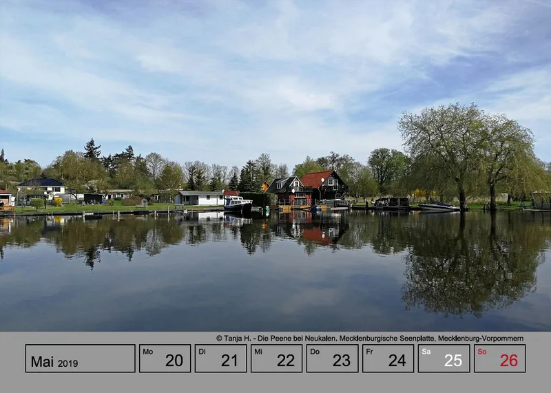 Wochenkalender auf grauem Hintergrund A5