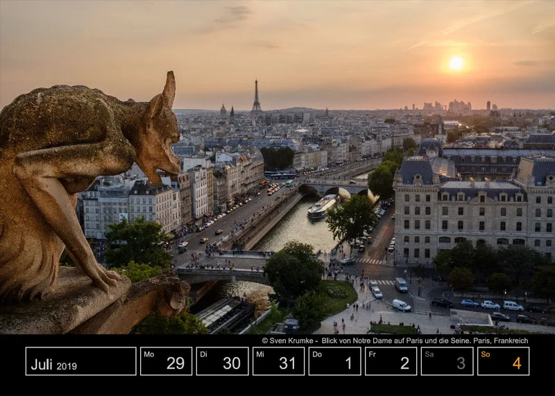 Wochenkalender auf schwarzem Hintergrund A5