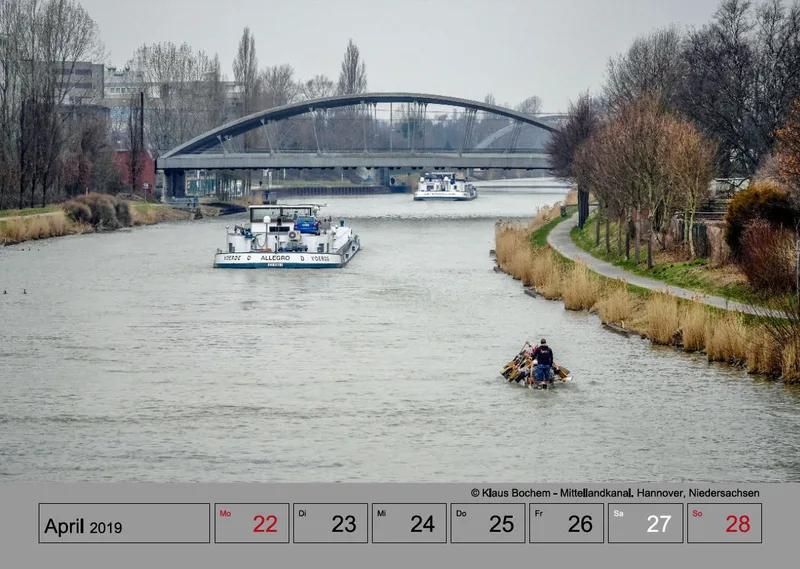 Wochenkalender auf grauem Hintergrund. A3