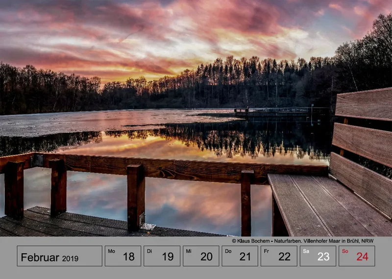 Wochenkalender auf grauem Hintergrund A4
