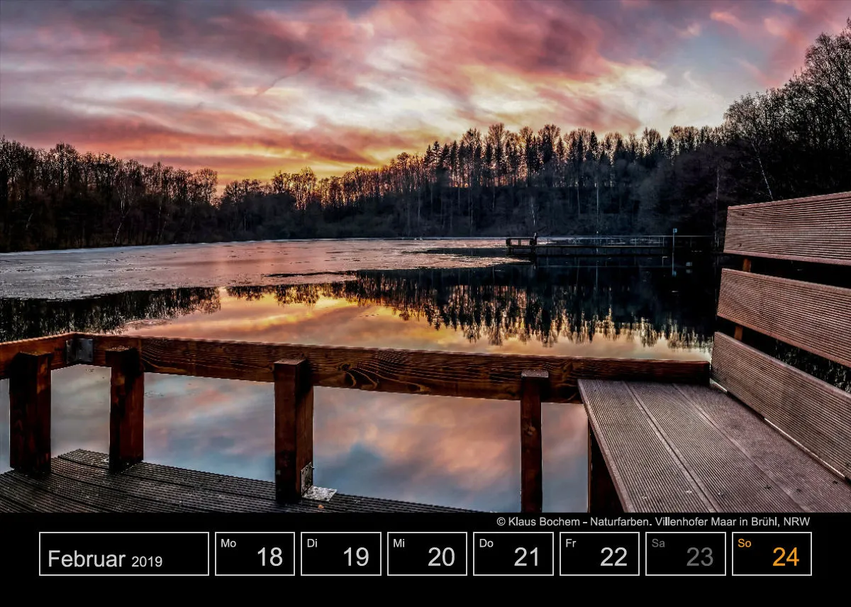 Wochenkalender auf schwarzem Hintergrund A5