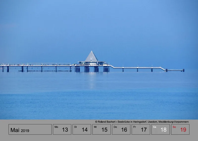 Wochenkalender auf grauem Hintergrund A4