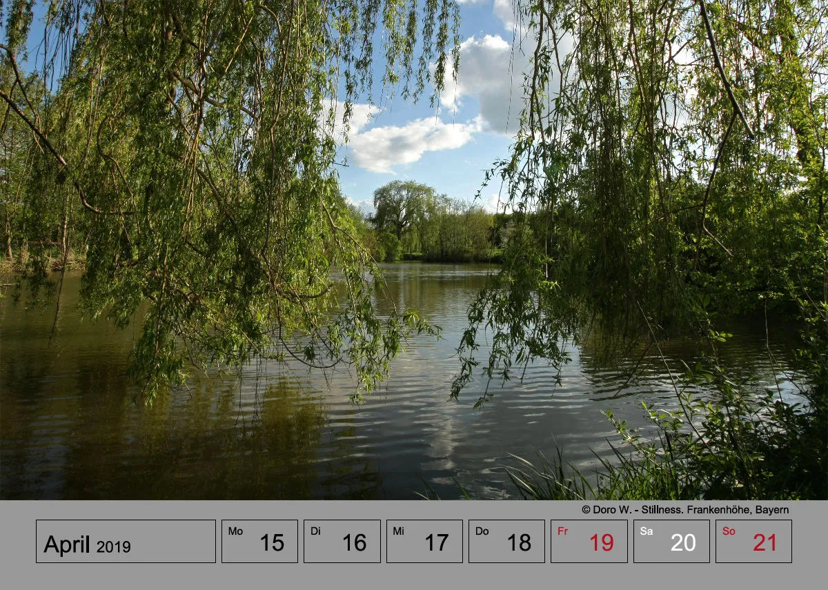 Wochenkalender auf grauem Hintergrund A4
