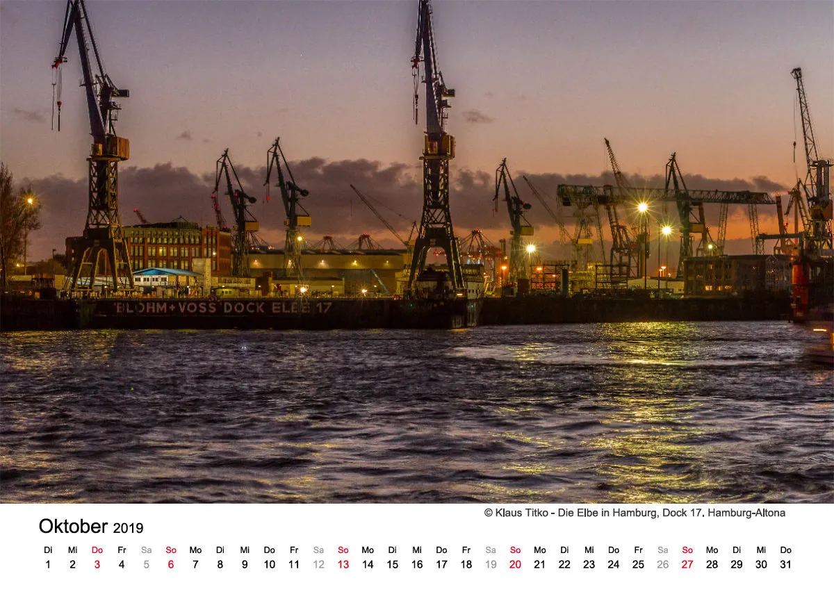 Monatskalender auf hellem Hintergrund A4