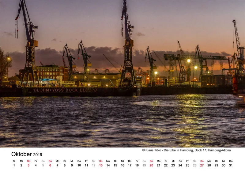 Monatskalender auf hellem Hintergrund A4