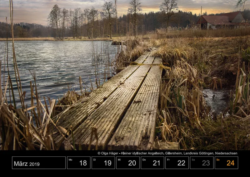 Wochenkalender auf schwarzem Hintergrund A3