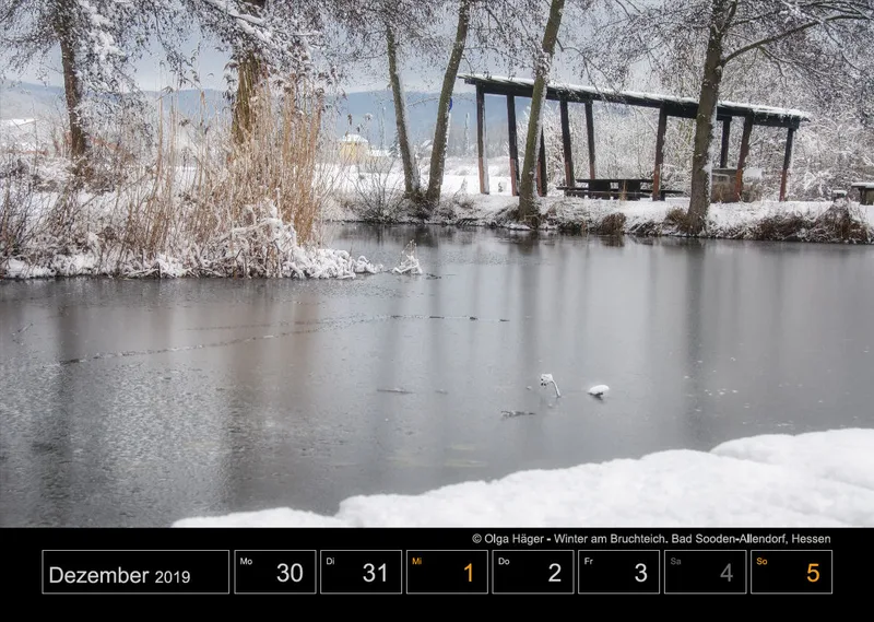 Wochenkalender auf schwarzem Hintergrund A3
