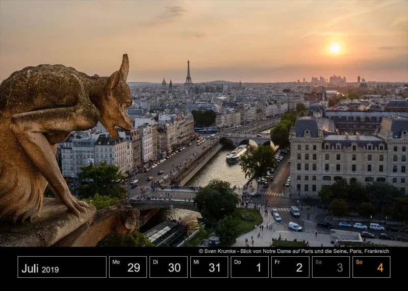 Wochenkalender auf schwarzem Hintergrund A4