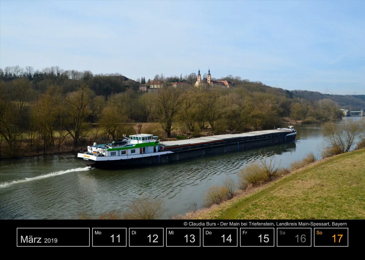 Wochenkalender auf schwarzem Hintergrund A5