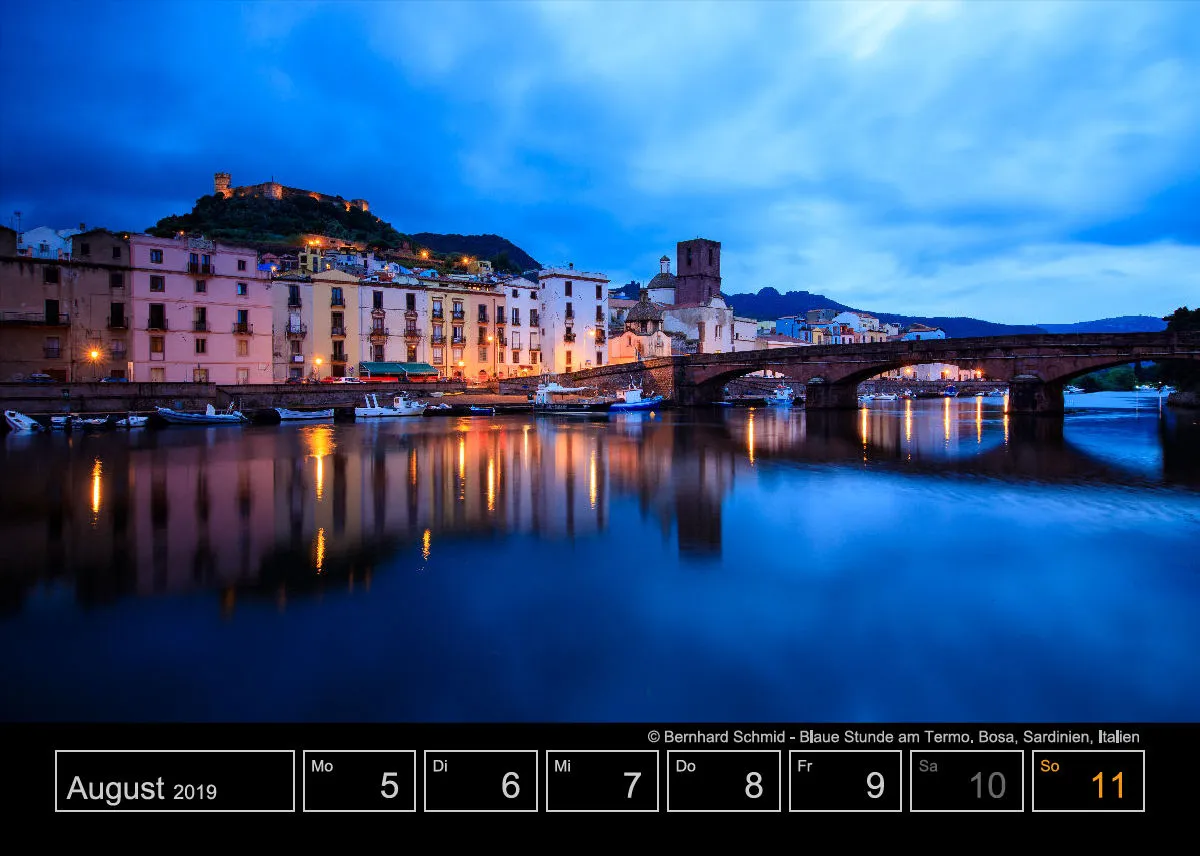 Wochenkalender auf schwarzem Hintergrund A5