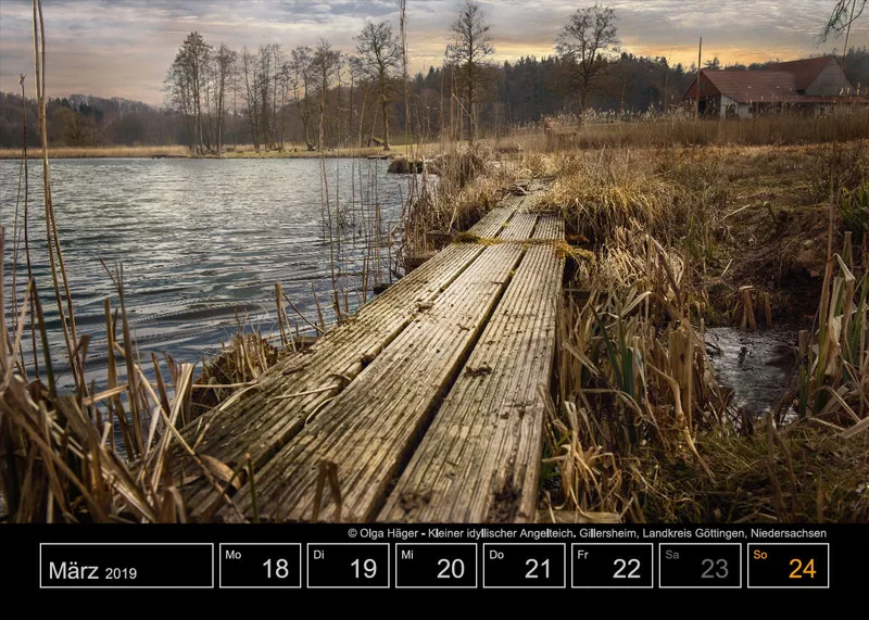 Wochenkalender auf schwarzem Hintergrund A5