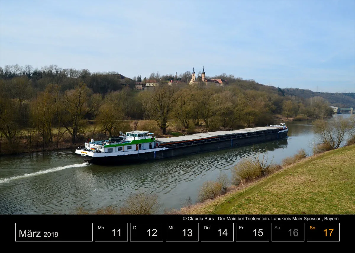 Wochenkalender auf schwarzem Hintergrund A4