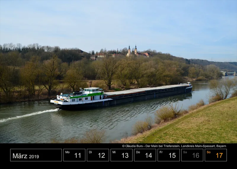 Wochenkalender auf schwarzem Hintergrund A4