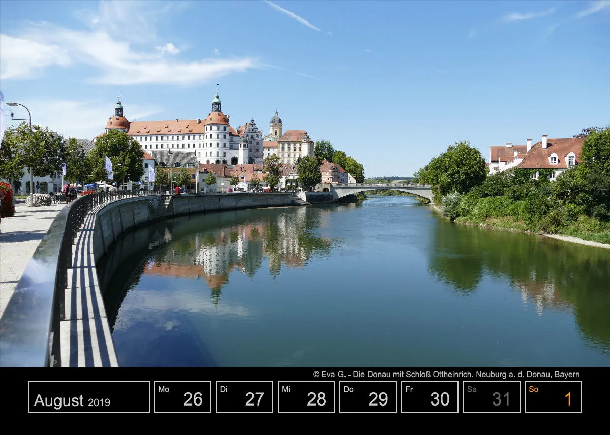 Wochenkalender auf schwarzem Hintergrund A5