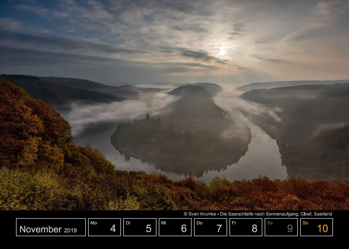 Wochenkalender auf schwarzem Hintergrund A5