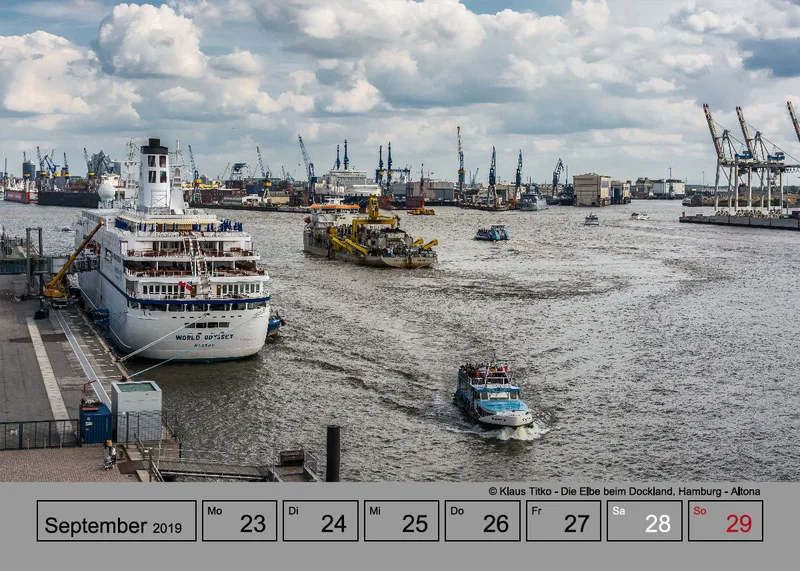 Wochenkalender auf grauem Hintergrund A5