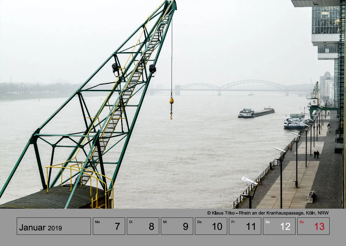 Wochenkalender auf grauem Hintergrund. A3