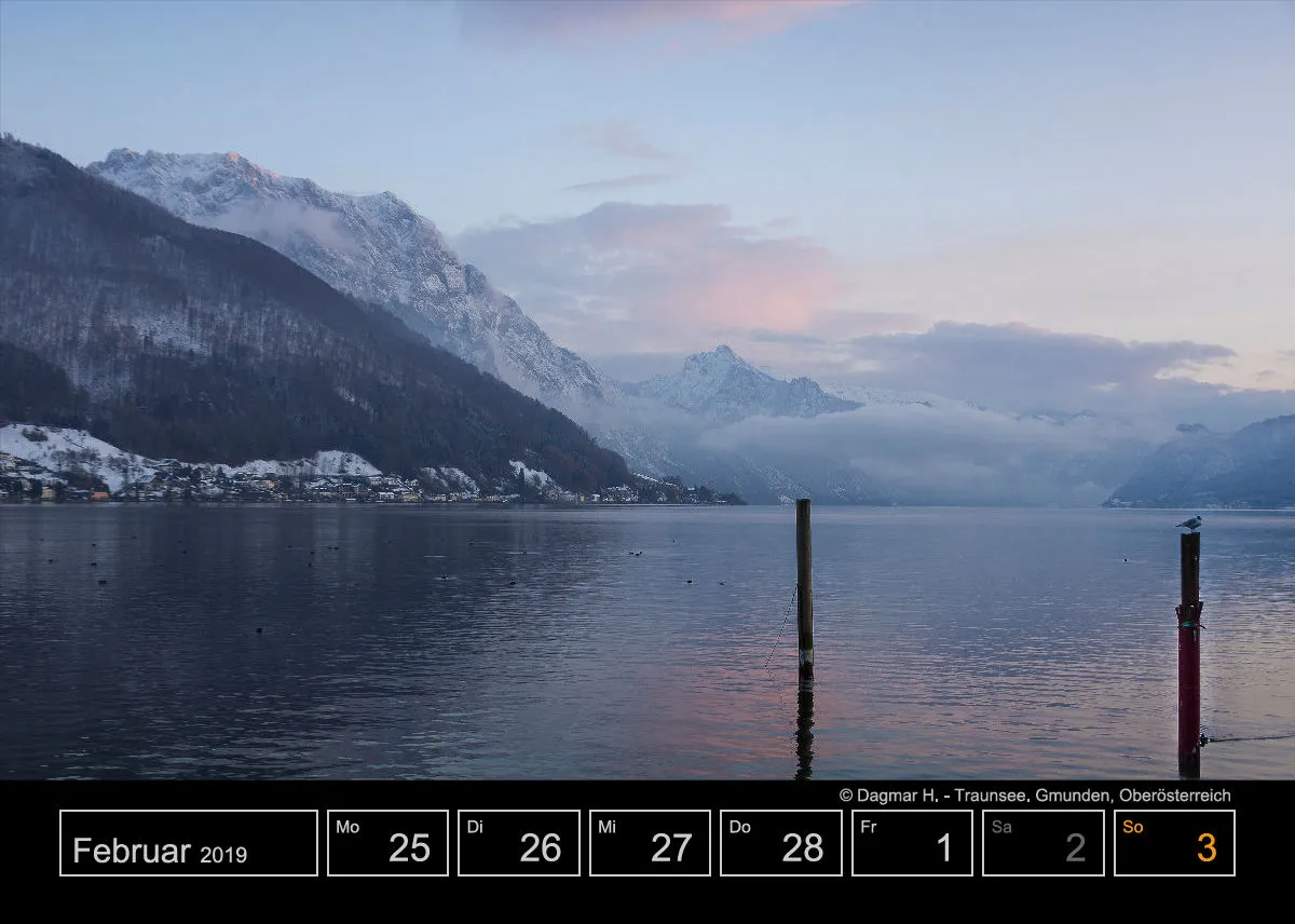 Tisch-Wochenkalender auf schwarzem Hintergrund A5