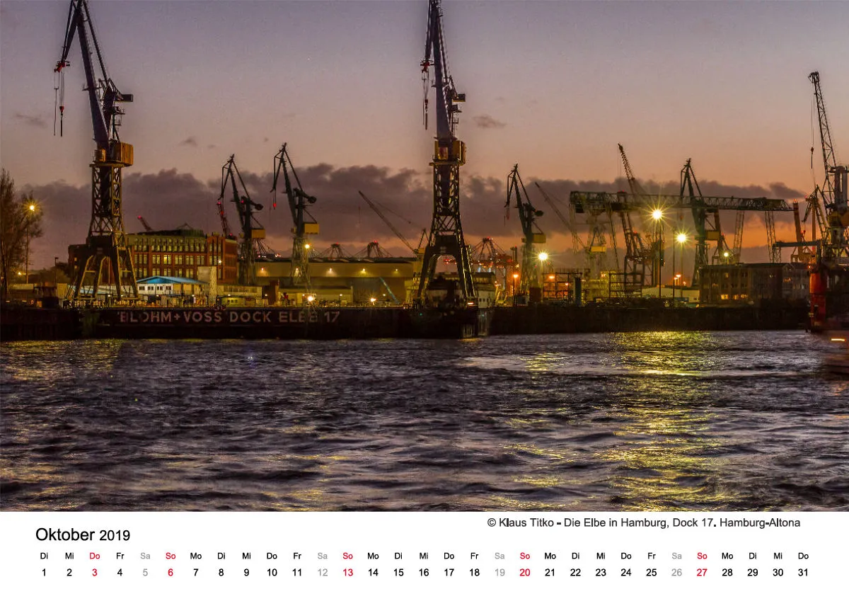 Monatskalender auf hellem Hintergrund A5