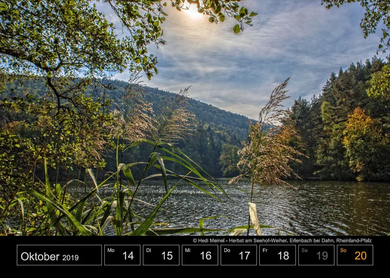 Wochenkalender auf schwarzem Hintergrund A4