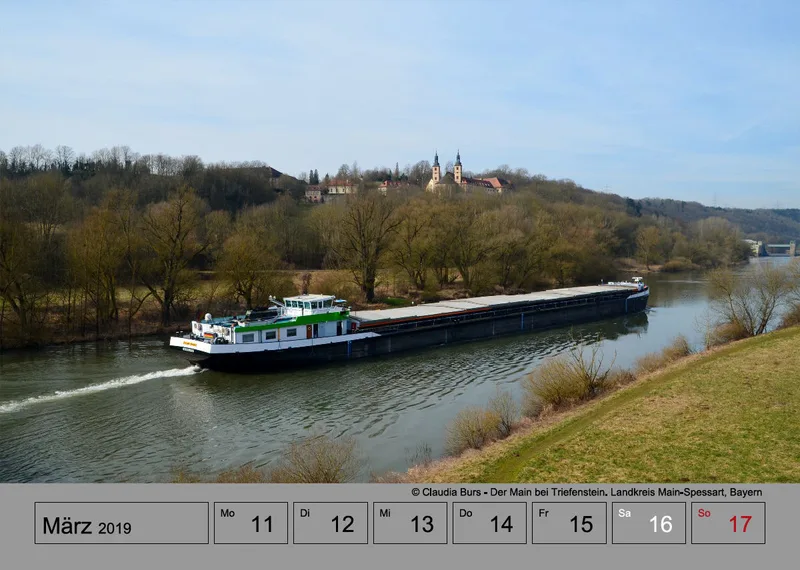 Wochenkalender auf grauem Hintergrund A4