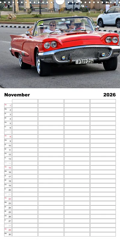 Familienplaner / Cuba Car`s 2026