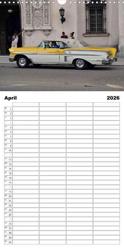 Familienplaner / Cuba Car`s 2026