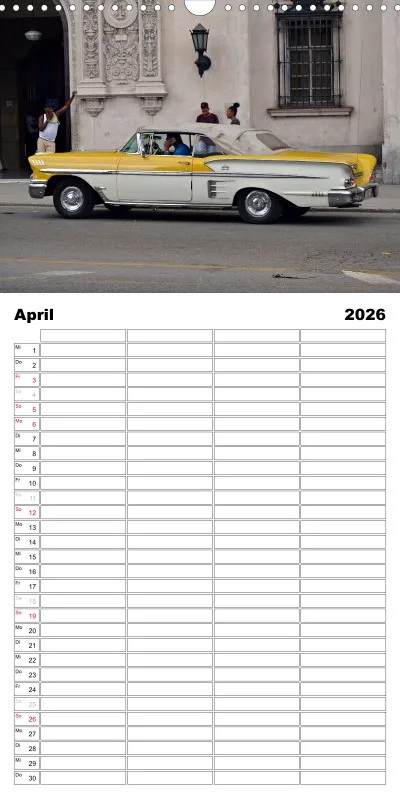 Familienplaner / Cuba Car`s 2026