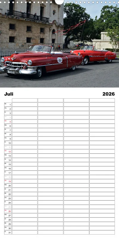 Familienplaner / Cuba Car`s 2026