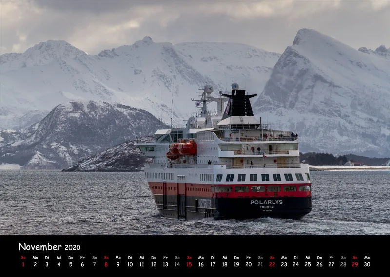 Fotokalender Hurtigrutenschiffe 2020