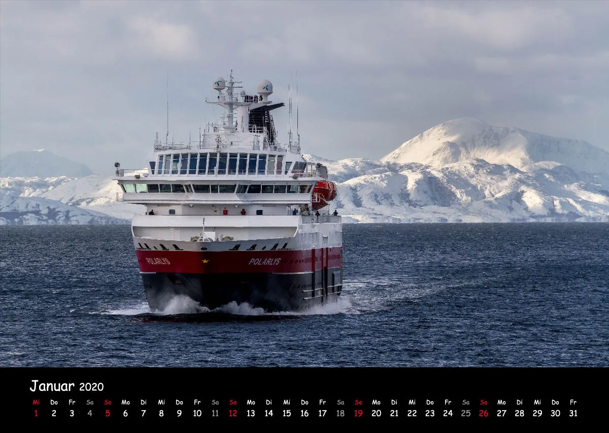 Fotokalender Hurtigrutenschiffe 2020