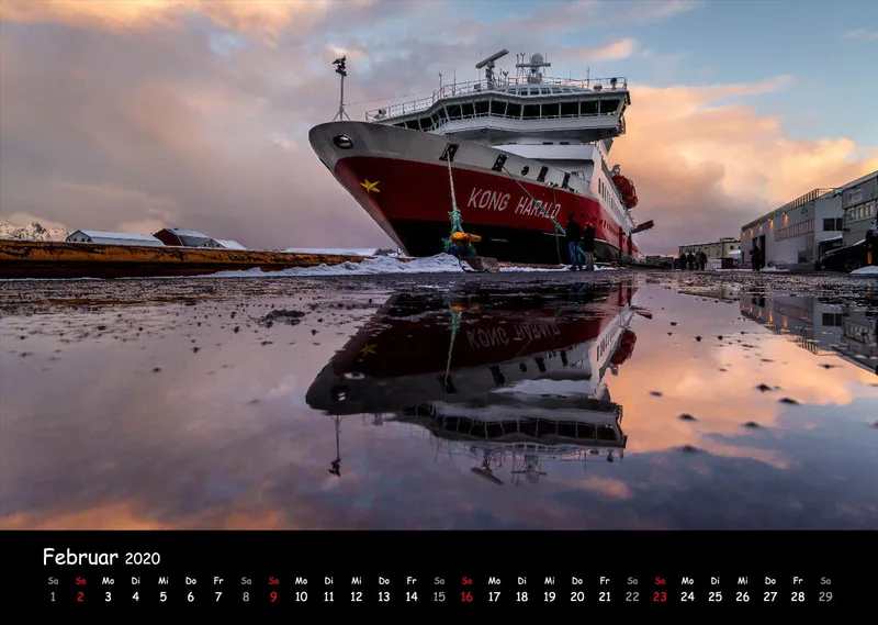 Fotokalender Hurtigrutenschiffe 2020