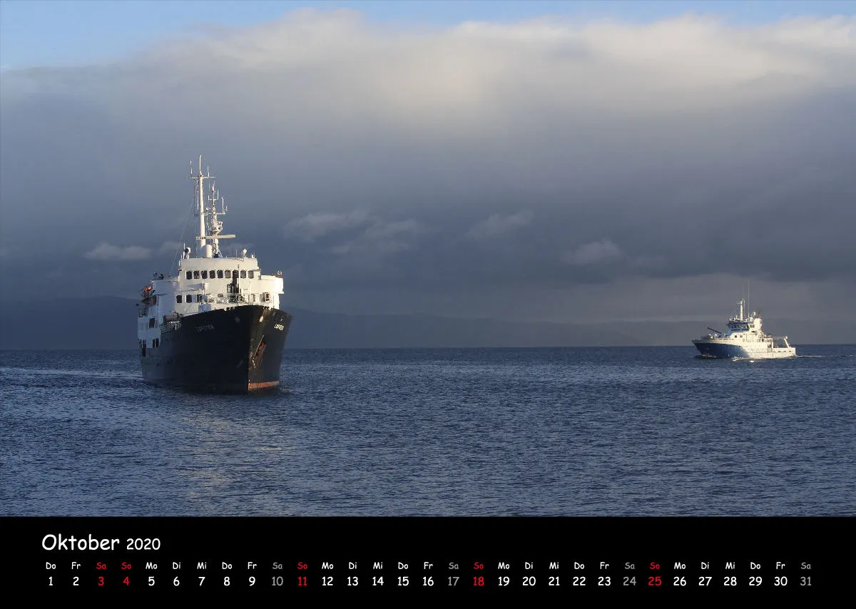 Fotokalender Hurtigrutenschiffe 2020