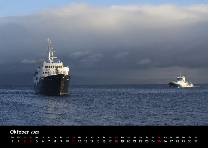 Fotokalender Hurtigrutenschiffe 2020