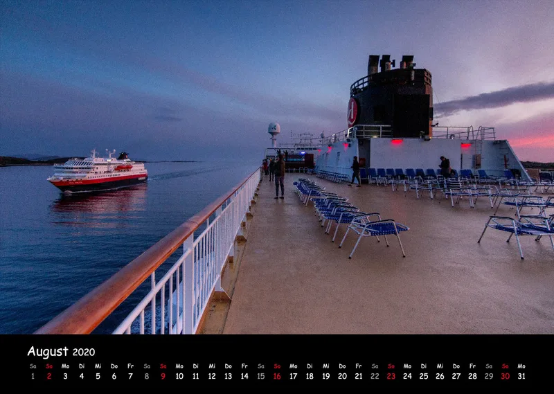 Fotokalender Hurtigrutenschiffe 2020